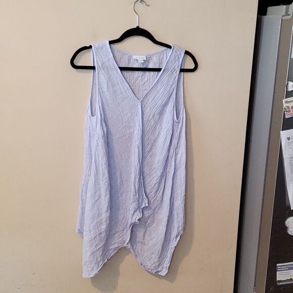 Cute J.JILL linen top small Lilac colored - Picture 1 of 5